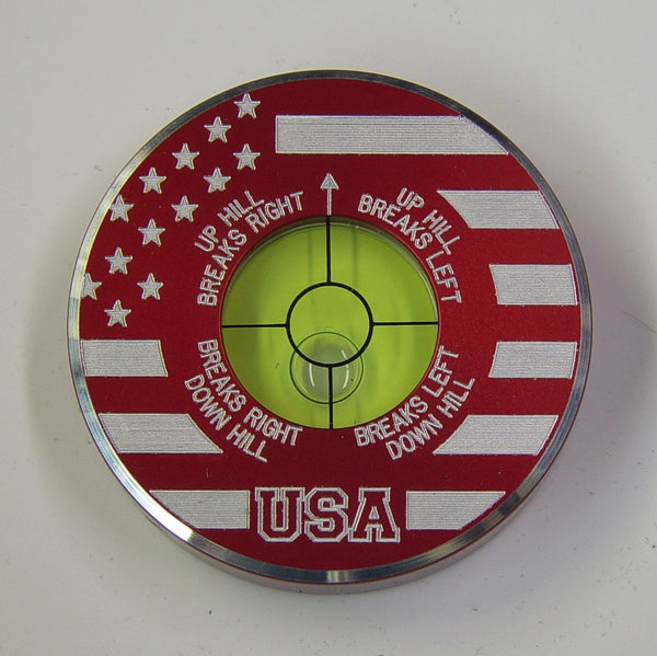 Sure Putt Pro Golf Green Reader - USA - Limited Edition Red